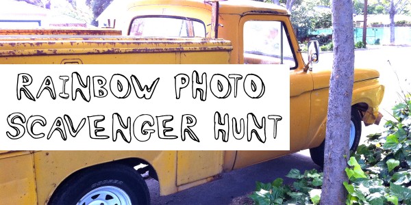 Rainbow Scavenger Hunt activity