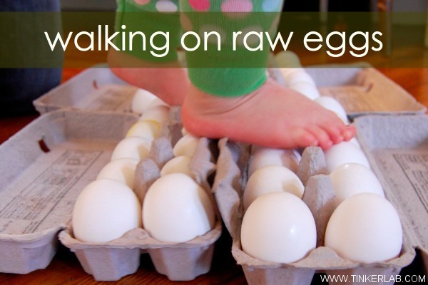 walking on raw eggs
