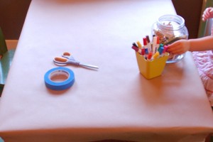 Creative table project on Tinkerlab
