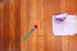 paint on the floor