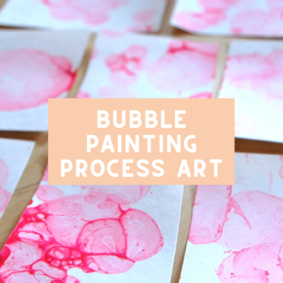 bubble painting process art