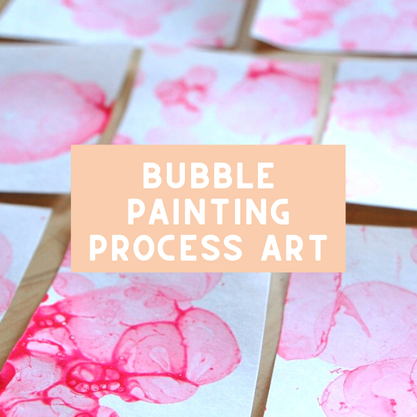 Bubble Painting Process Art Tinkerlab