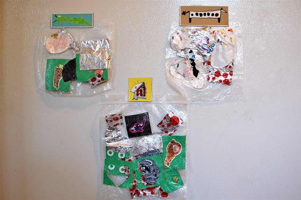 Melted Plastic Bag Collage