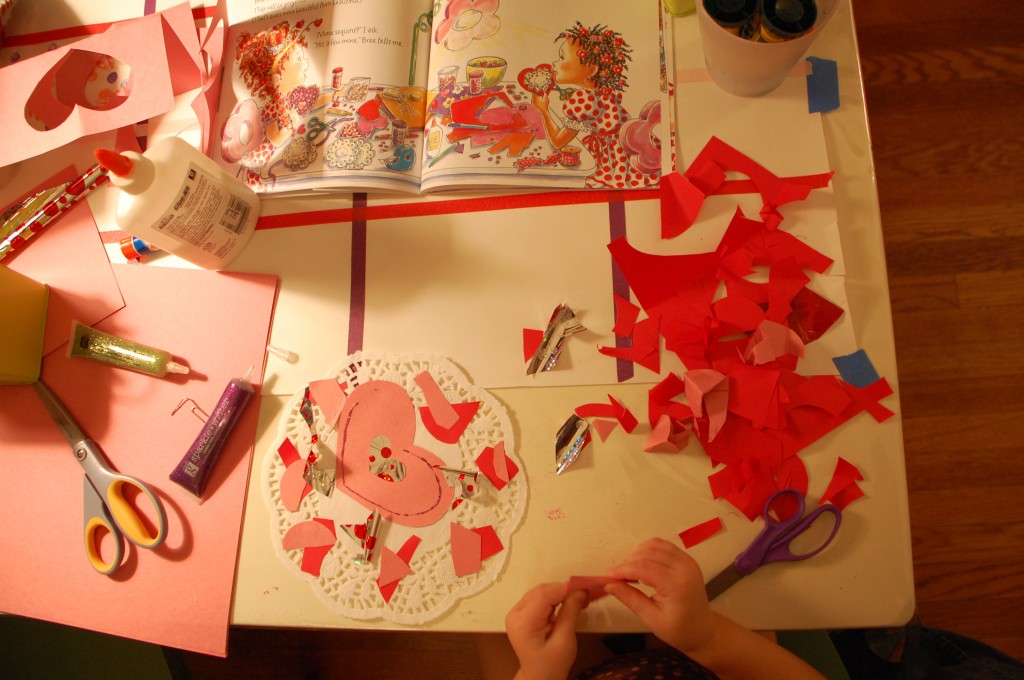 deconstructed valentines: a process art activity