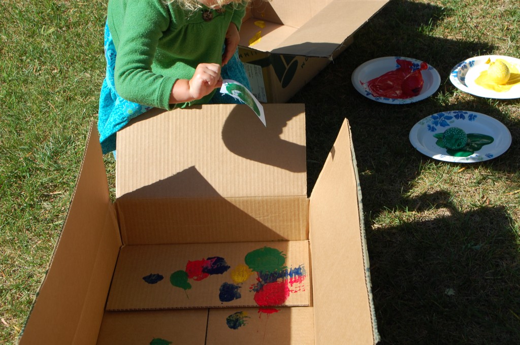 Cardboard Box Splat Printing