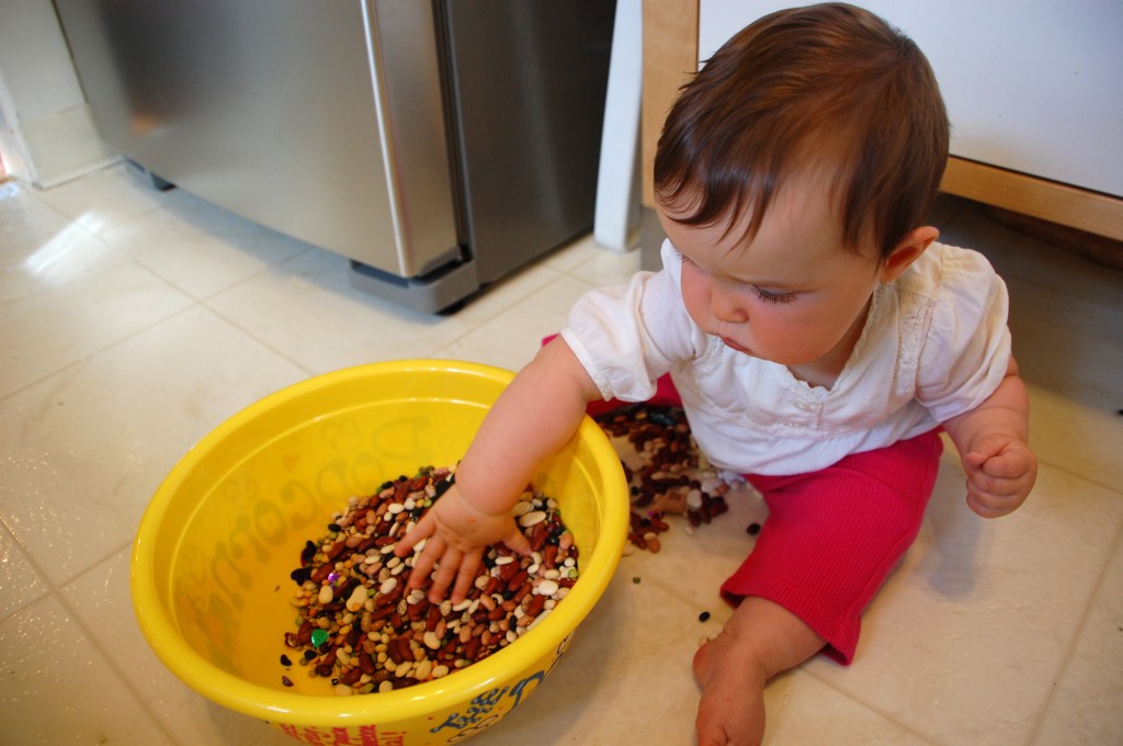 baby bean bowl exploration