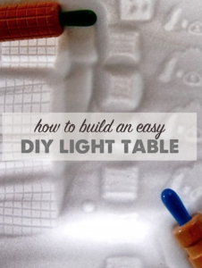 how to build an easy diy light table