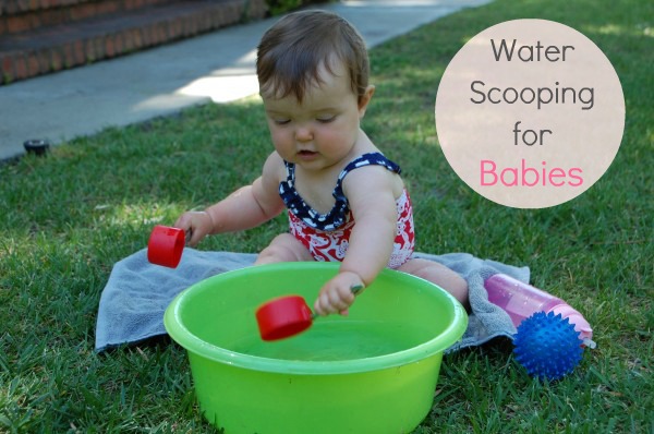 Sensory Play: Water Scooping for Babies