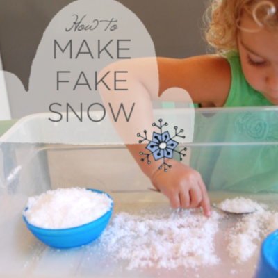 experiment: make fake snow