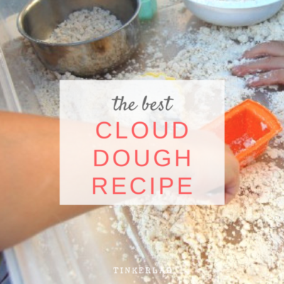 the only cloud dough recipe you will need - just 2 ingredients!
