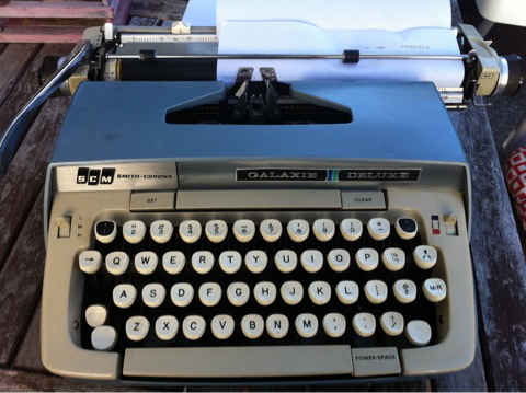 tinkering on the typewriter