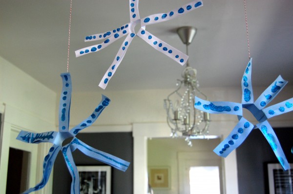 paper roll snowflake decoration