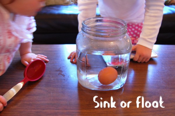science experiment: the floating egg