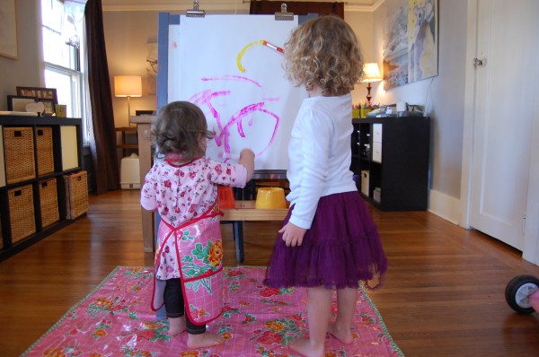how to set up stress-free indoor easel painting