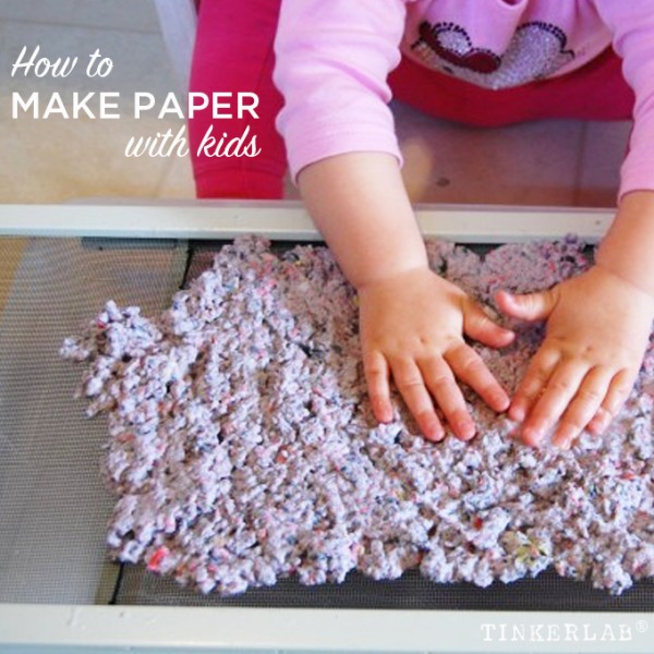 Making paper with kids - so easy!