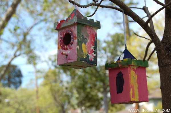 painted birdhouses