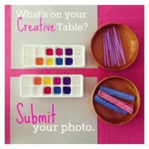 what's on your creative table at tinkerlab