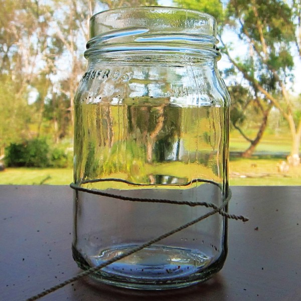 fall luminary: make a melted wax lantern