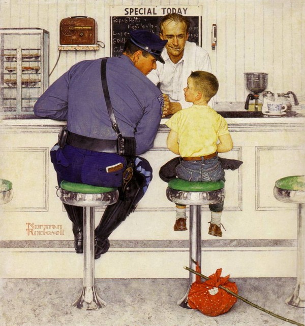 looking at art with kids: norman rockwell