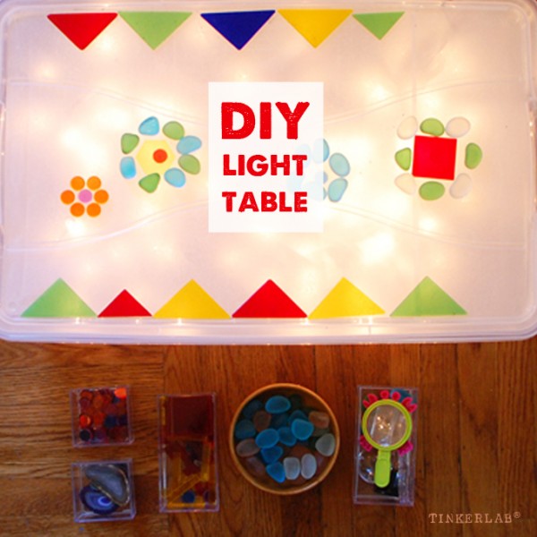 Homemade Easy Low Cost Light Table Tinkerlab - Diy Light Box Wall Art