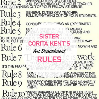 sister corita kent | art department rules