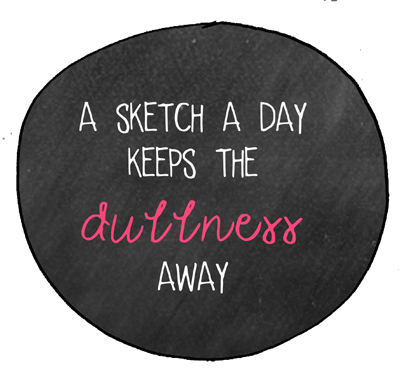 Three simple steps for keeping a daily sketching practice (at least a little bit) alive. 