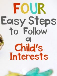 inspired by nature: four easy steps to follow a child's interests
