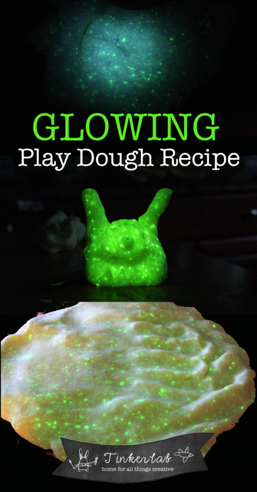 Glowing playdough recipe | Tinkerlab.com