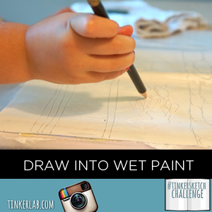 Tinkersketch Challenge: Draw into wet paint