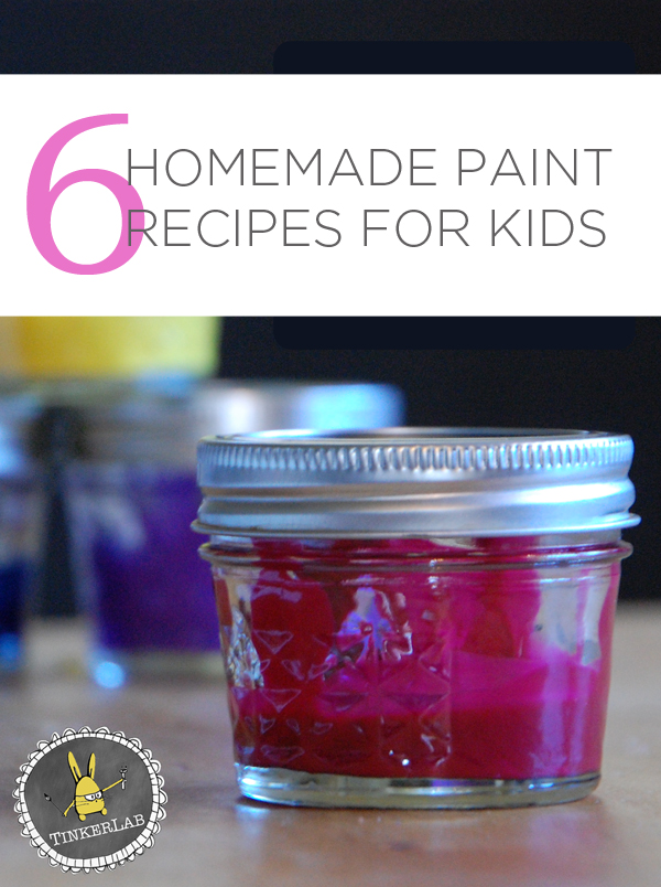 6 Favorite Homemade Paint Recipes for Kids  |  TinekerLab.com