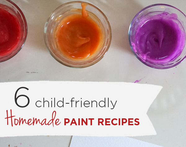 6 Favorite Homemade Paint Recipes for Kids  |  TinekerLab.com