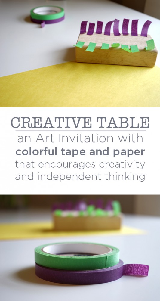 The Creative Table Project  | an Invitation to Create with Tape and Paper