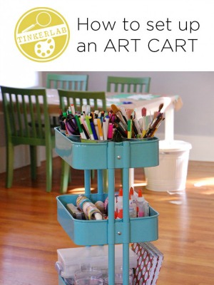 best way to organize art supplies