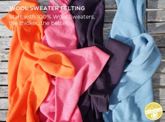 How to Felt Wool Sweaters | TinkerLab.com