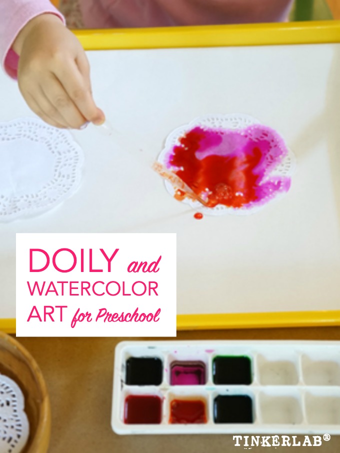 Ideas to use doilies in art