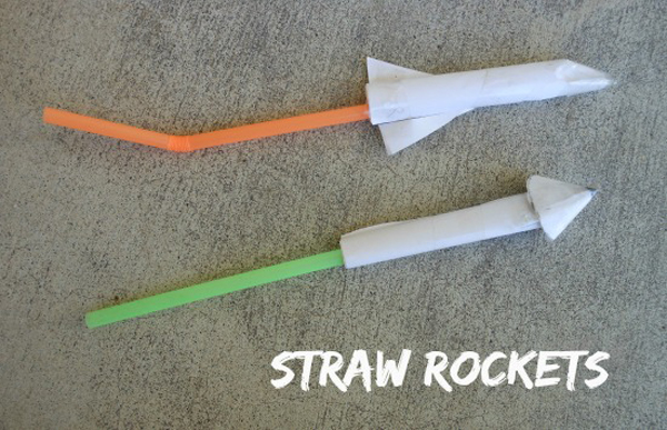Straw Rockets | A Mom with a Lesson Plan | TinkerLab.com