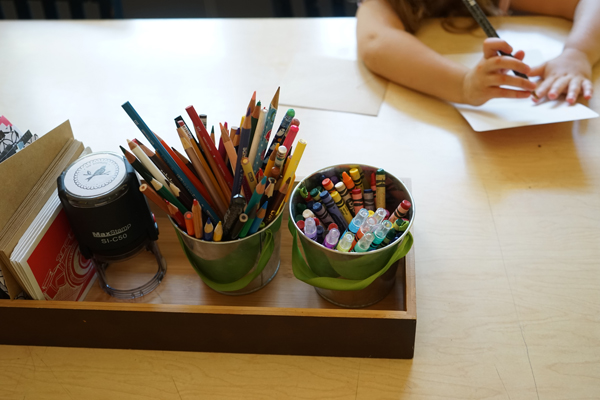 Letter Writing Station | A Simple Creative Table Invitation | TinkerLab.com