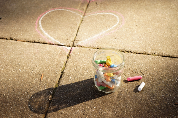 Valentines Day Activity for Preschoolers | Heart Hopscotch | TinkerLab.com