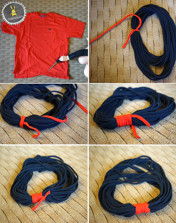 This easy, no-sew t-shirt scarf comes together in a matter of minutes, and only cost me about $2 to make. If you already have a t-shirt, consider it FREE!