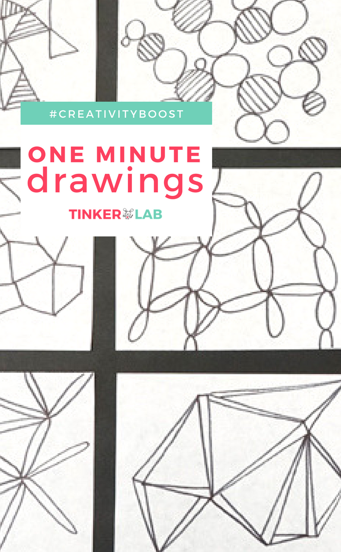 creativity boost: one minute drawings