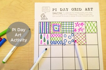This fun and easy Pi Day Art Activity will get your creativity flowing, and it's a fun way to build enthusiasm around Pi Day | TinkerLab.com