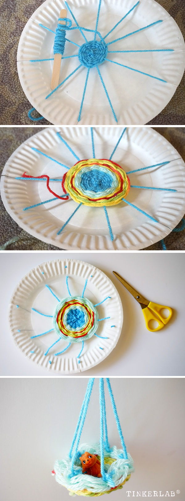 Kids Weaving Project | Circle Weaving Hammock for Dolls