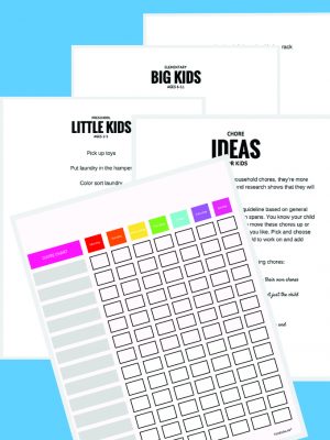Downloadable Chore Chart