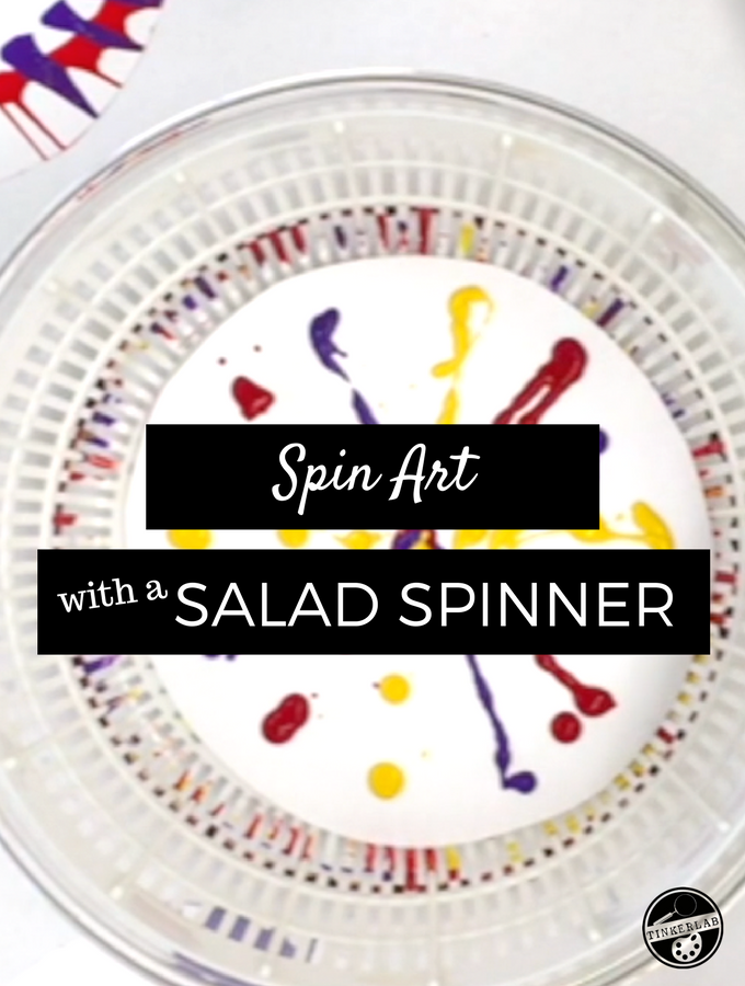 Salad Spinner Spin Art DIY