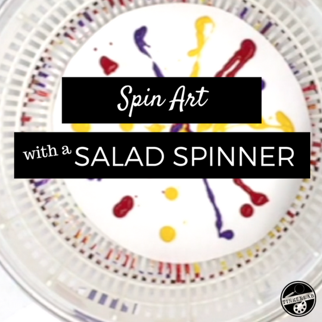 salad spinner spin art