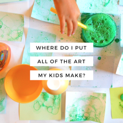 how to easily save and share your child's art