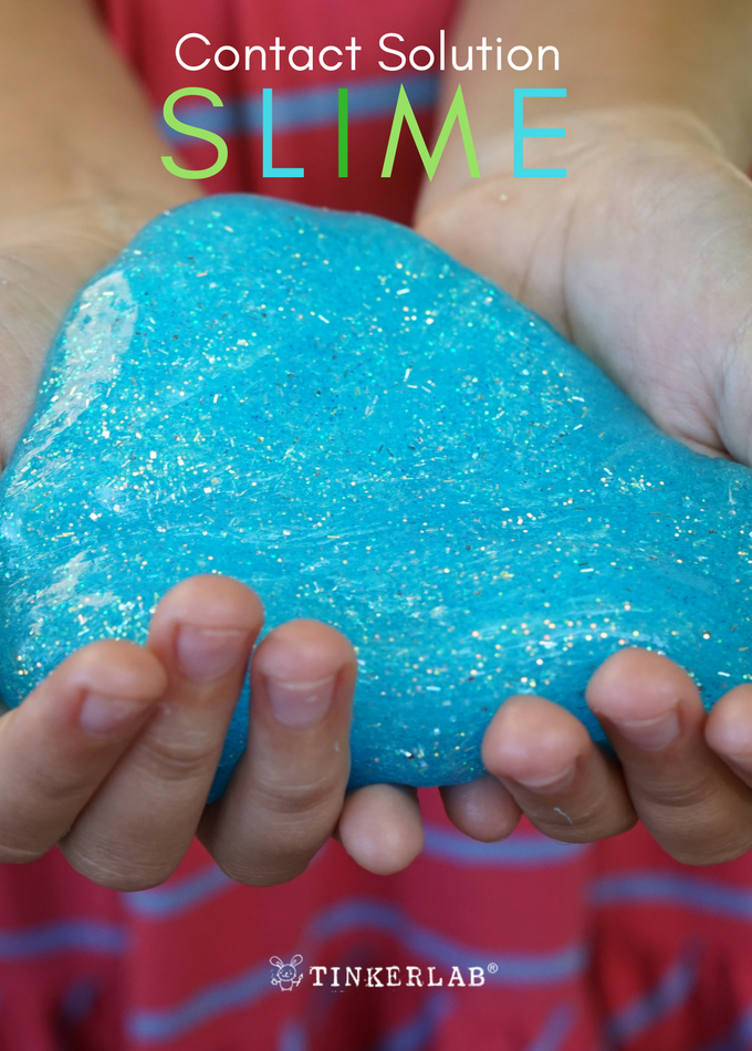 SLIME RECIPE WITH CONTACT SOLUTION