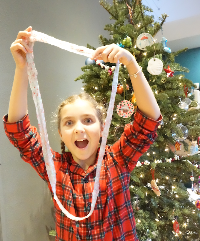 cozy christmas slime recipe for the holidays