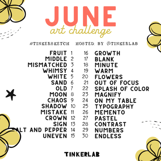 12 Months of Art Challenges - TinkerLab