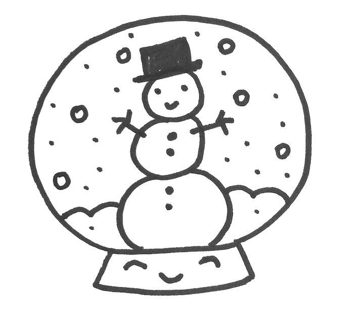 Roll A Snowman Drawing • Easy Winter Art Activity • Elementary Art Sub  Lesson